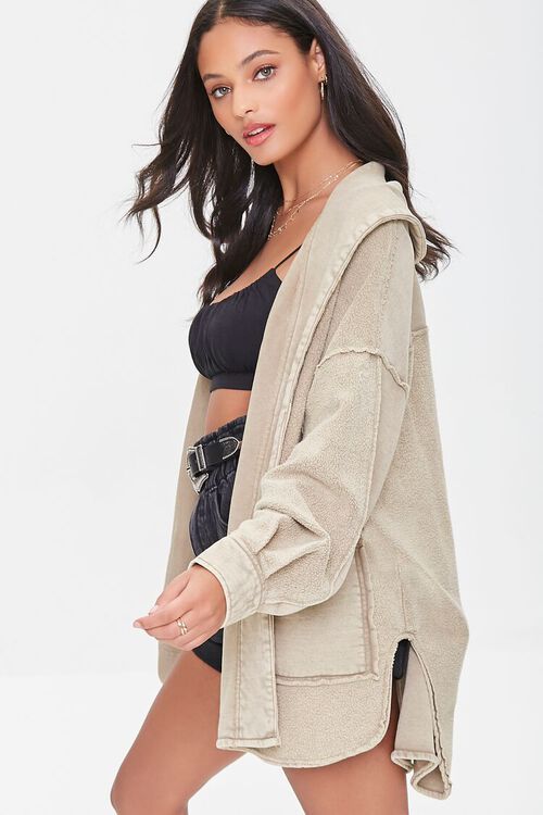 Reverse Fleece Cardigan | Forever 21 (US)