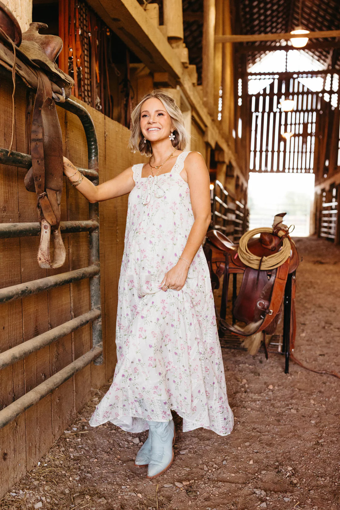 Caroline Maxi Dress - Pink Floral | Petal & Pup (US)