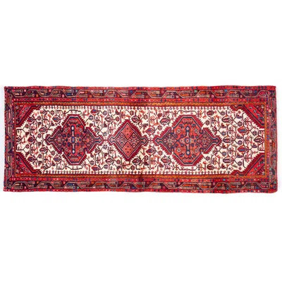 Brodhi One-of-a-Kind 3'5" x 9'10" 1970s Area Rug in Red/Blue/Beige | Wayfair North America