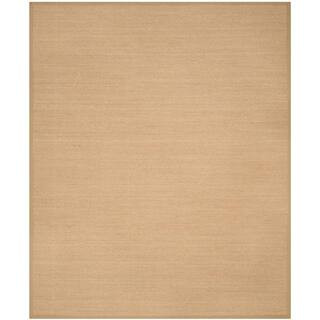 SAFAVIEH Natural Fiber Maize/Linen 8 ft. x 10 ft. Border Area Rug NF141B-8 - The Home Depot | The Home Depot