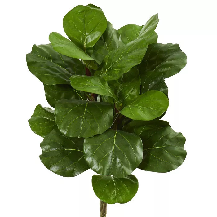 60" Artificial Fiddle Leaf Tree in Planter White - Nearly Natural | Target
