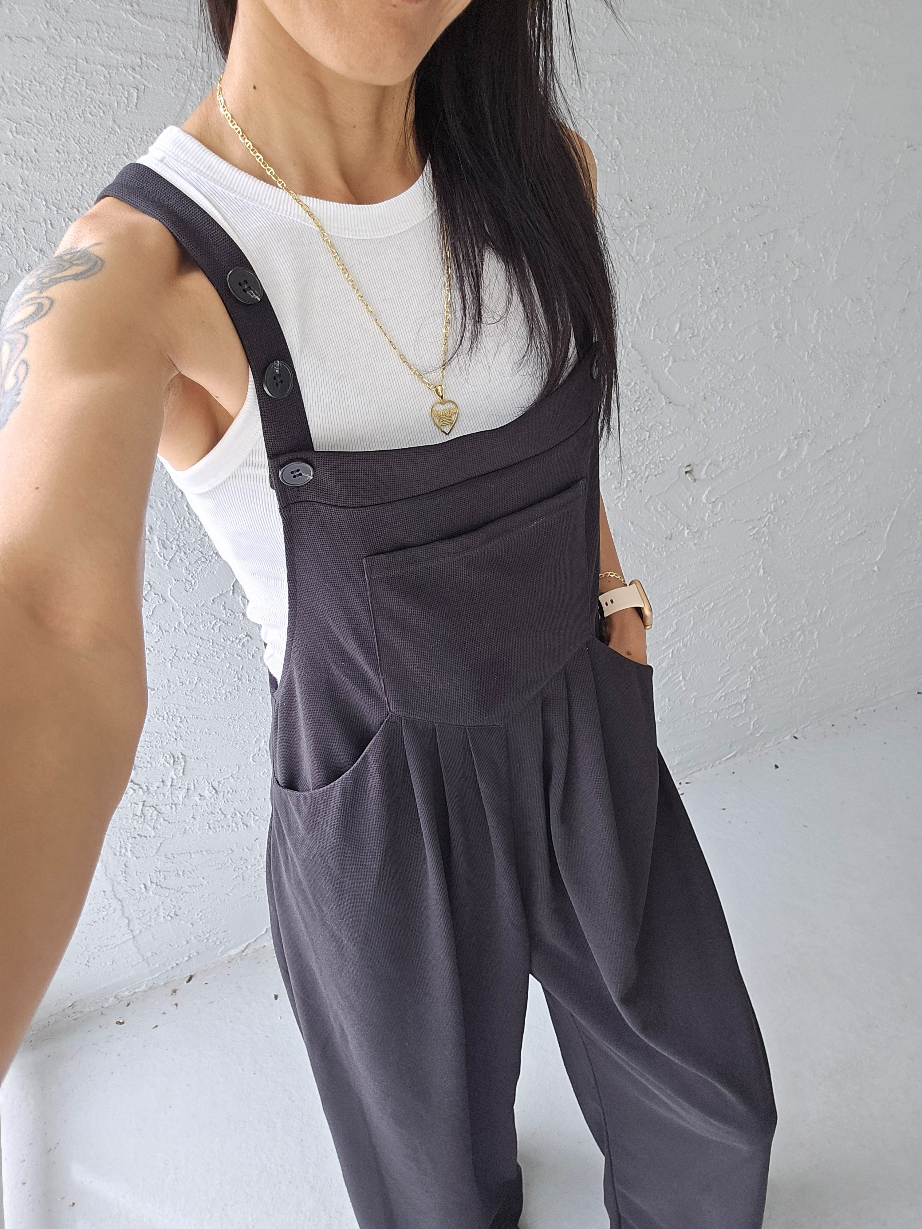 Halara Pockets Waffle Casual Overalls.

#LTKSpringSale #LTKActive #LTKootd
