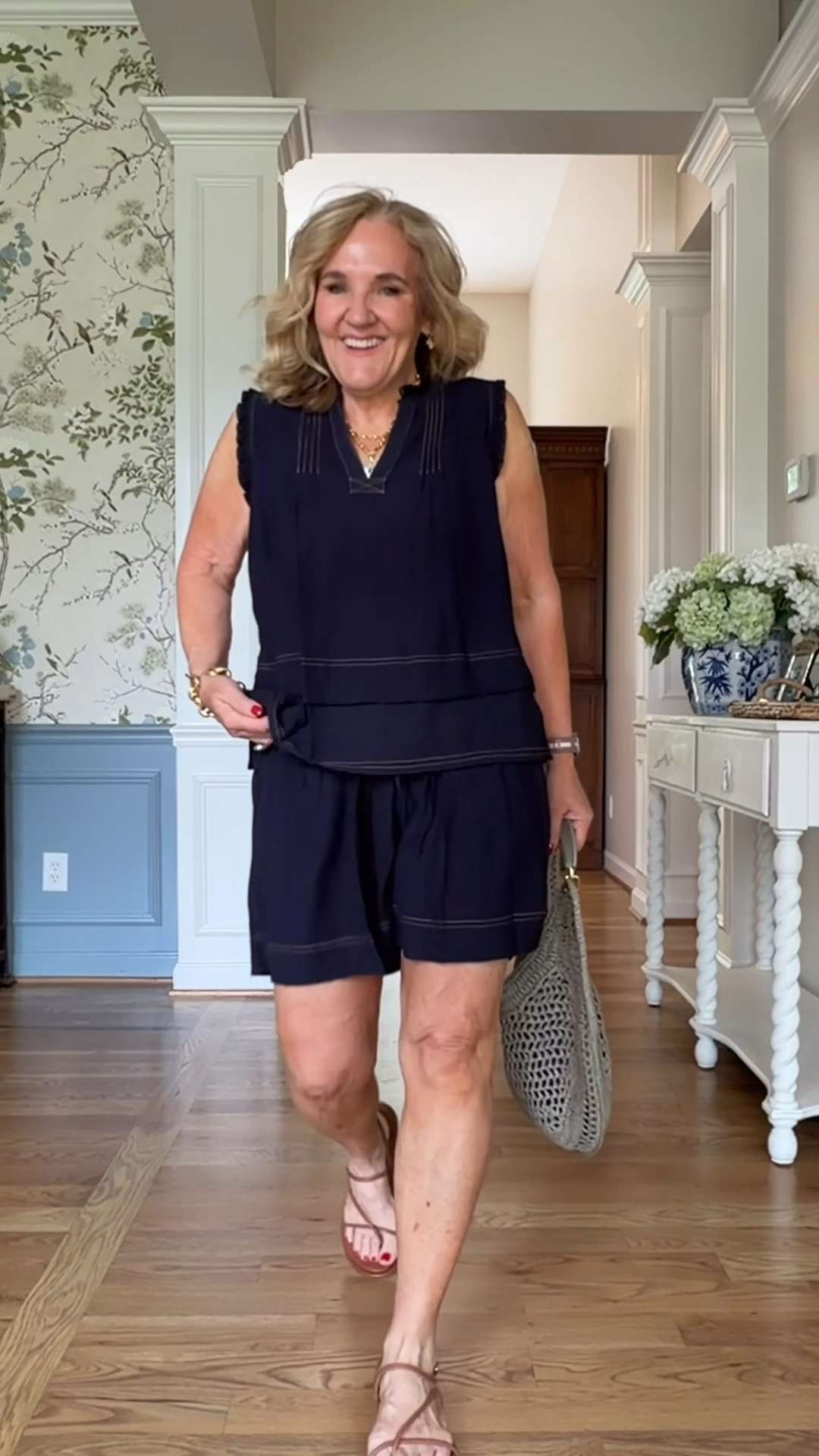 Navy is one of my favorite alternatives to black for summer, and this matching set is a perfect example why. 🫶🏻 

 #LTKootd #LTKSeasonal #LTKSaleAlert