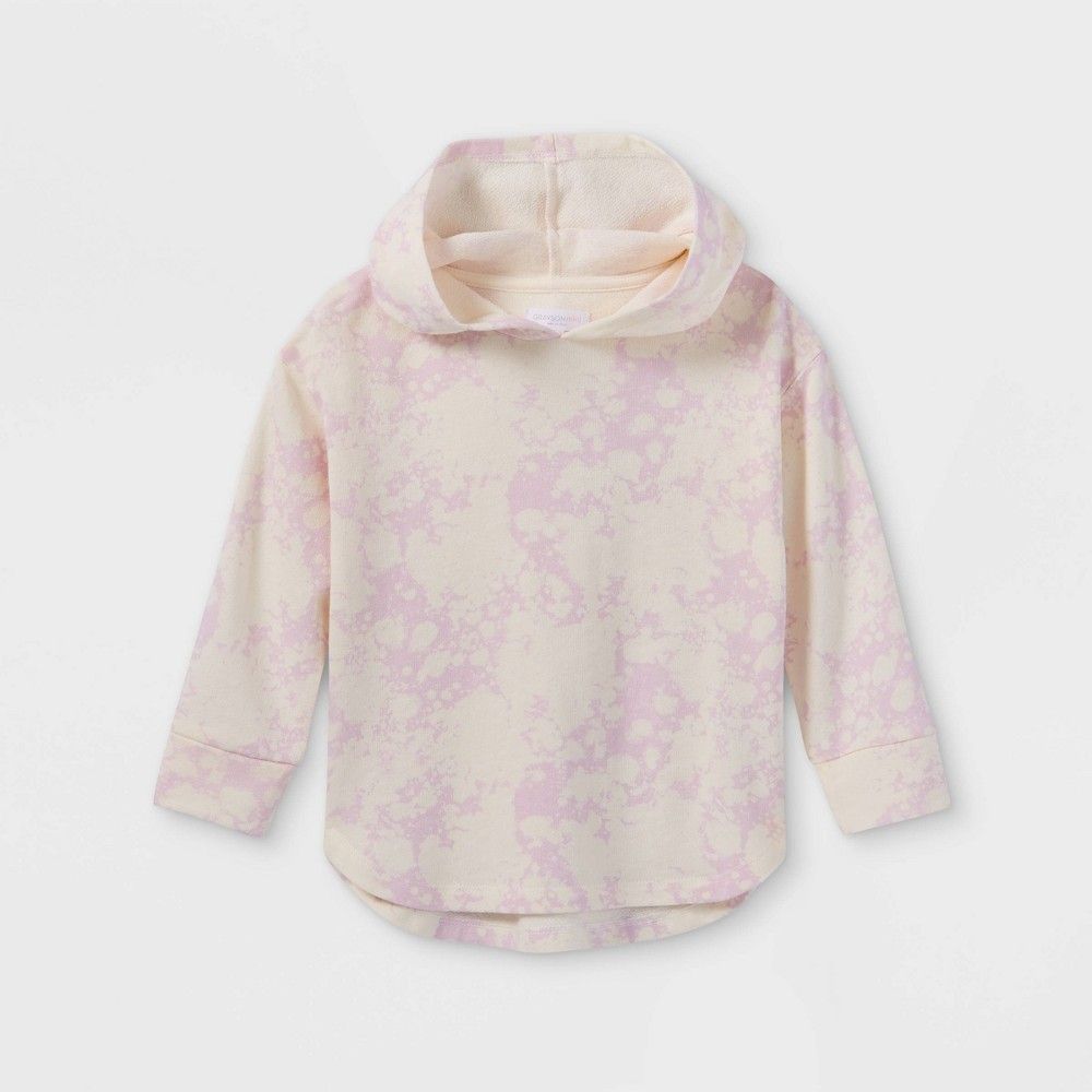 Grayson Mini Toddler Girls' Tie-Dye Pullover Sweatshirt - Purple 18M | Target