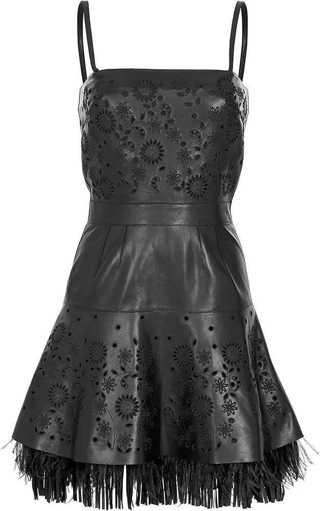 Amazon.com: Elie Saab, Leather Short Dress, 8, Black : Luxury Stores | Amazon (US)