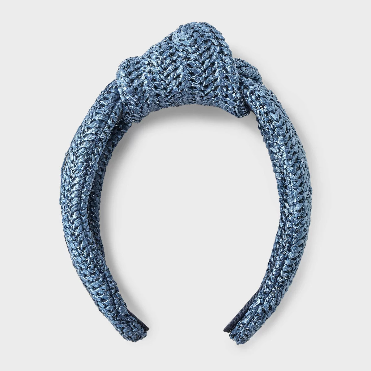 Ciao Raffia Top Knot Headband - Universal Thread™ Teal Blue | Target