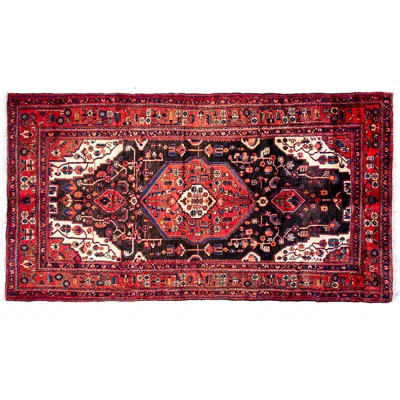 Bidget One-of-a-Kind 5'4" x 10'3" 1970s Area Rug in Red/Blue | Wayfair North America