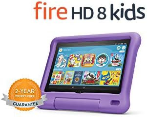 Fire HD 8 Kids tablet, 8" HD display, ages 3-7, 32 GB, Purple Kid-Proof Case | Amazon (US)