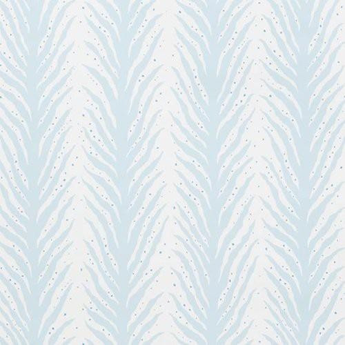 Schumacher Creeping Fern Slumber Blue Wallpaper | DecoratorsBest