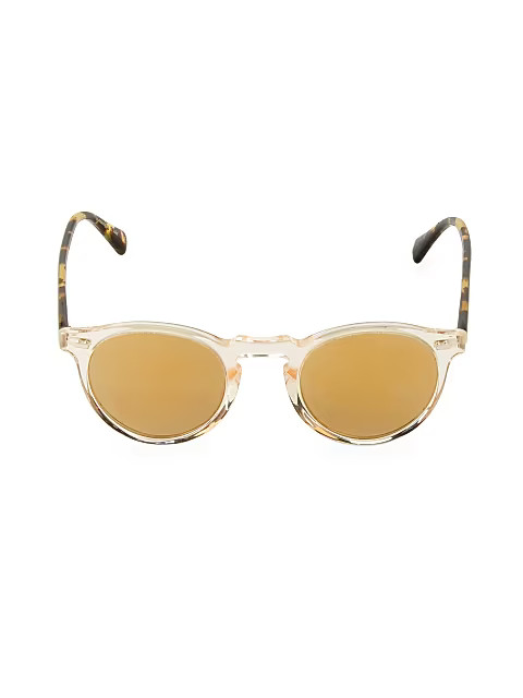 Gregory Peck 47MM Round Sunglasses | Saks Fifth Avenue