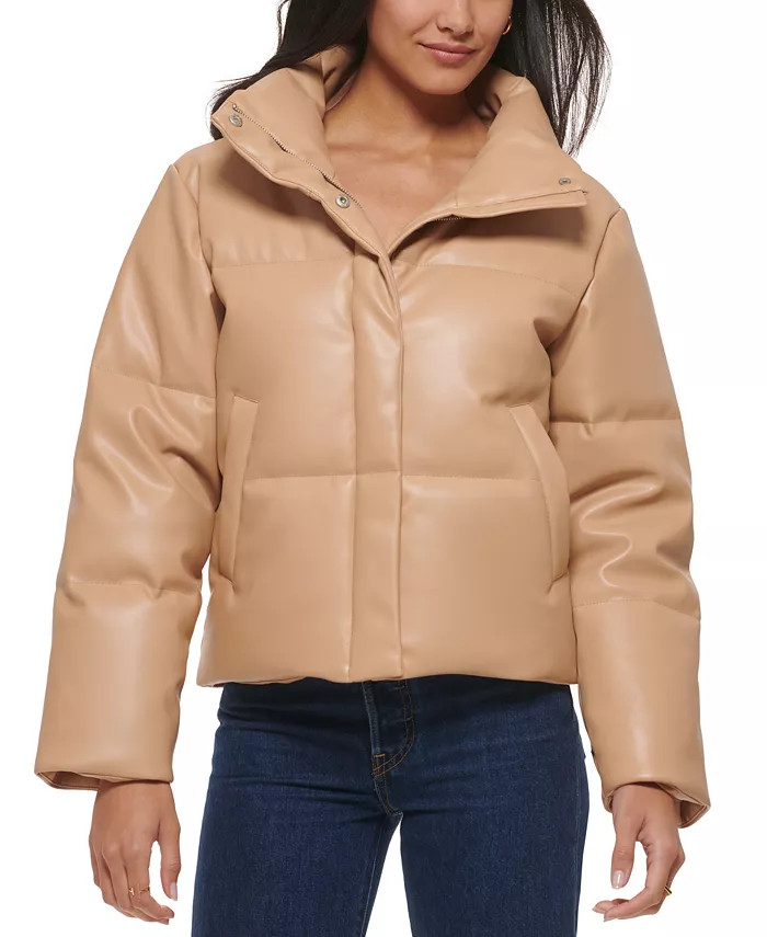 Levi's
          
        
  
      
          Women's Cropped Faux-Leather Puffer Coat | Macys (US)