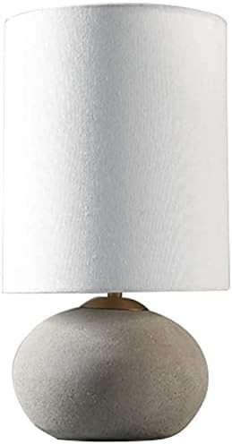 Table Lamp for Bedroom Stone & Beam Industrial Round Concrete Table Desk Lamp with White Shade, 1... | Amazon (US)