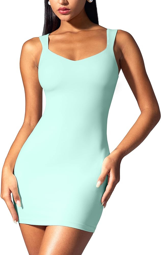 Mini Dresses for Women Sleeveless Bodycon Corset Party Club Sexy Dresses | Amazon (US)