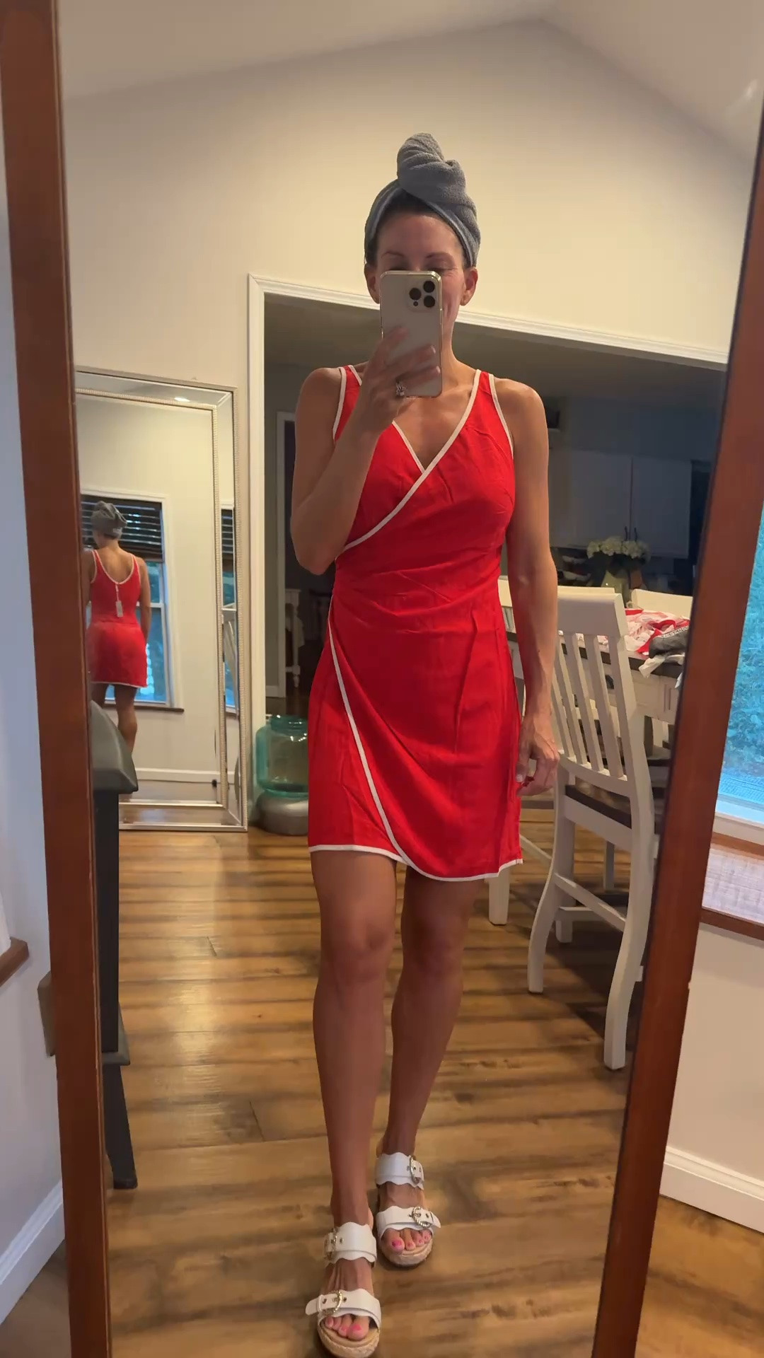 Red mini dress, vacation dress , linen a line dress. I ordered one size up in the from petal and pup

#LTKPetite #LTKSeasonal #LTKootd