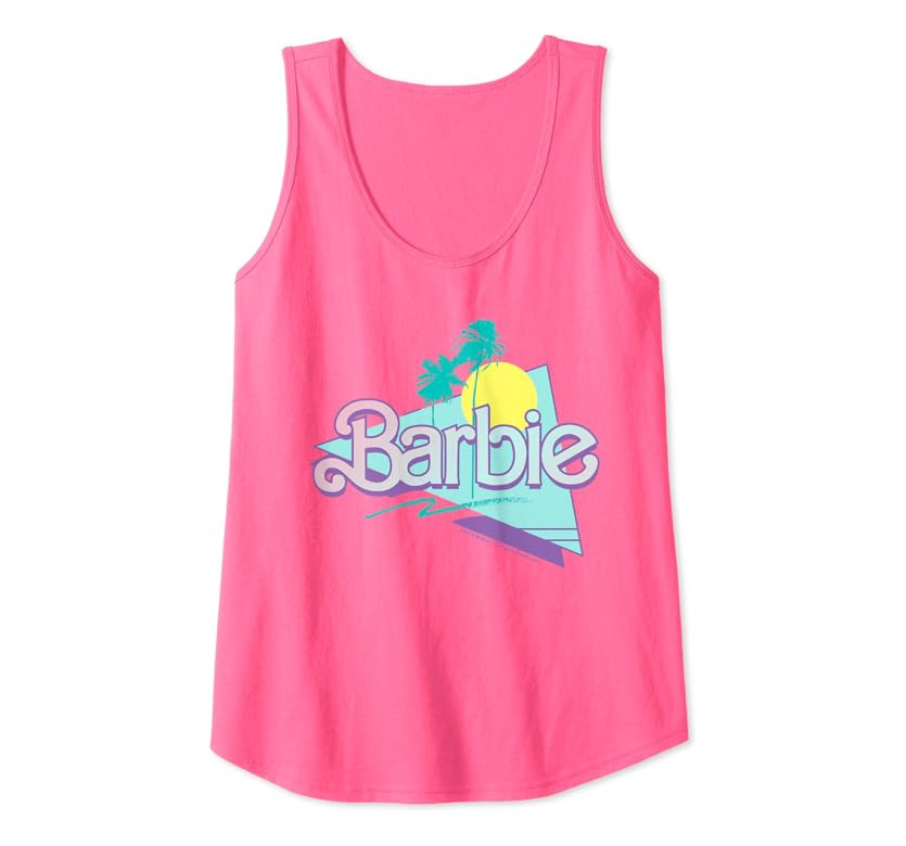 Barbie 90's Barbie Logo Tank Top | Amazon (US)