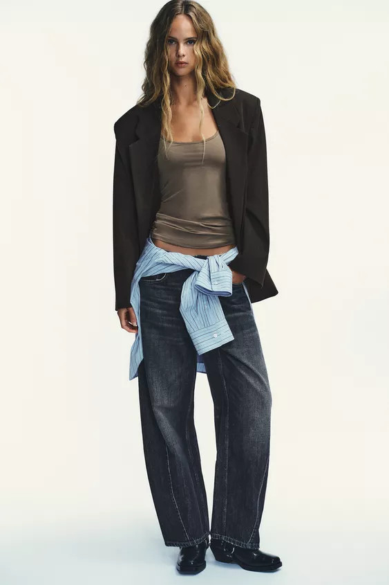 OVERSIZE PINSTRIPE BLAZER | Zara UK