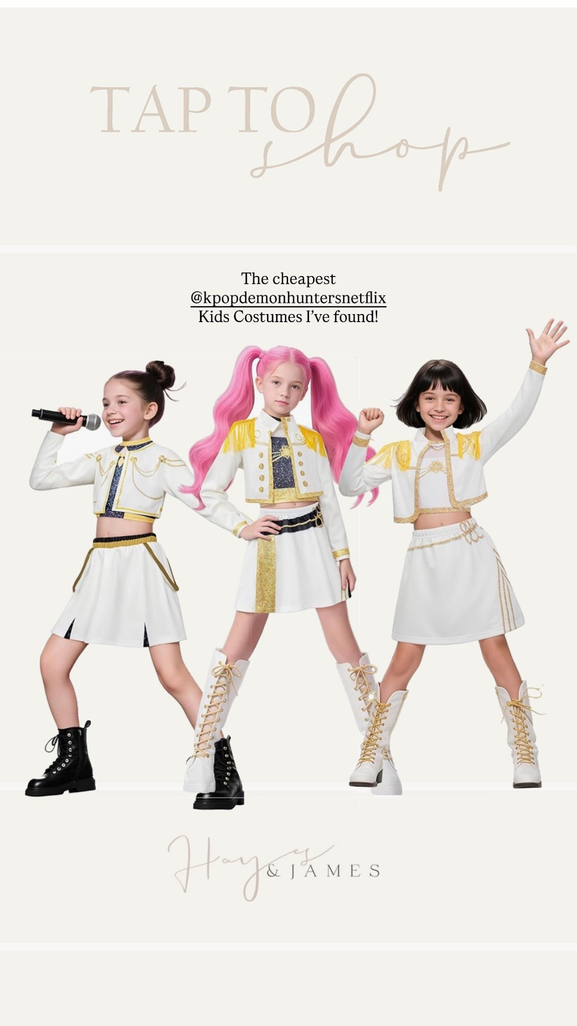 Grab soon these will sell out!! #kidshalloween #halloween #halloweencostume #kpopdemonhunters

#LTKSeasonal #LTKFindsUnder50 #LTKKids