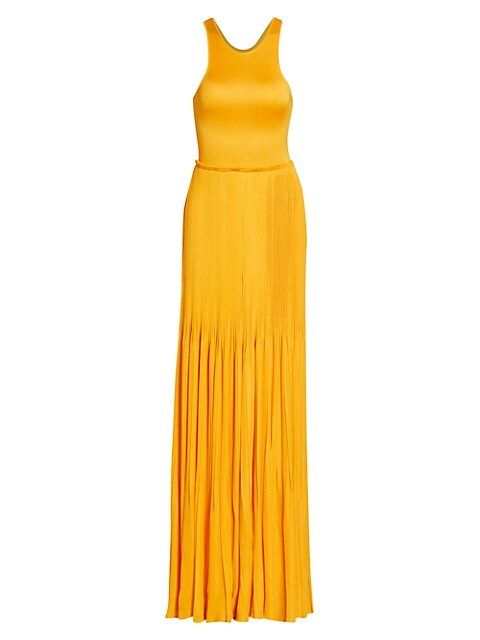 Sleeveless Accordion Plissé Knit Gown | Saks Fifth Avenue