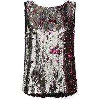 Tanya Taylor two-tone sequin top - Rose | Farfetch FR