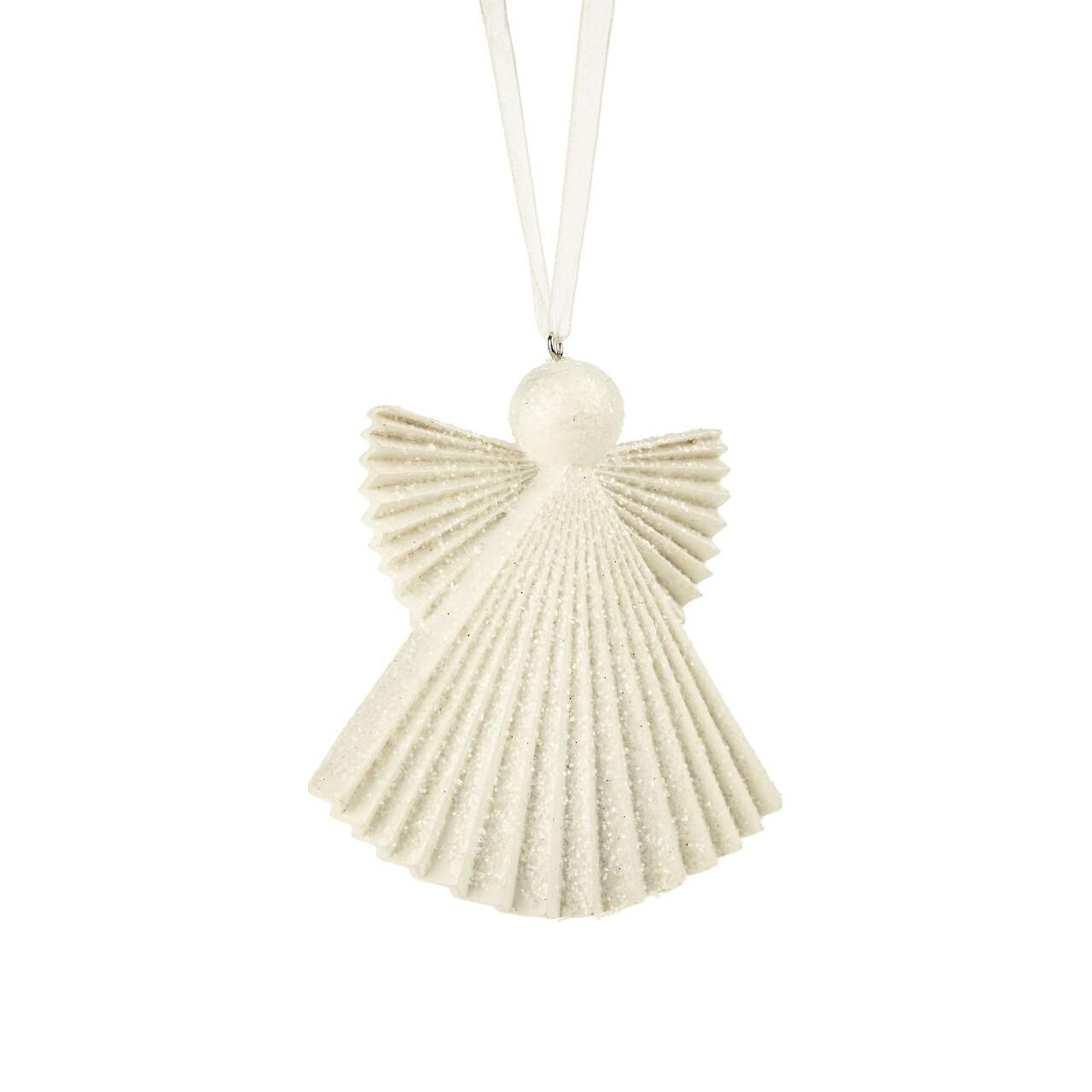 CANVAS White Collection Ceramic Decoration Angel Christmas Ornament | Canadian Tire