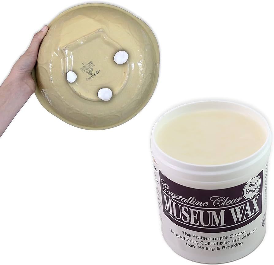 Quakehold! 13-Ounce Museum Wax, Clear Adhesive, Reusable and Removable, Non-Toxic and Non-Damagin... | Amazon (US)