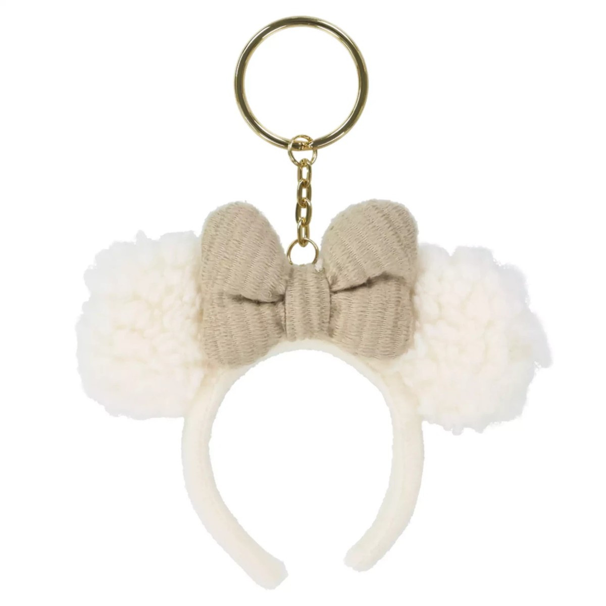 Japan Tokyo Disney Resort Minnie Ears Keychain Winter Fluffy 【US STOCK】 | eBay US