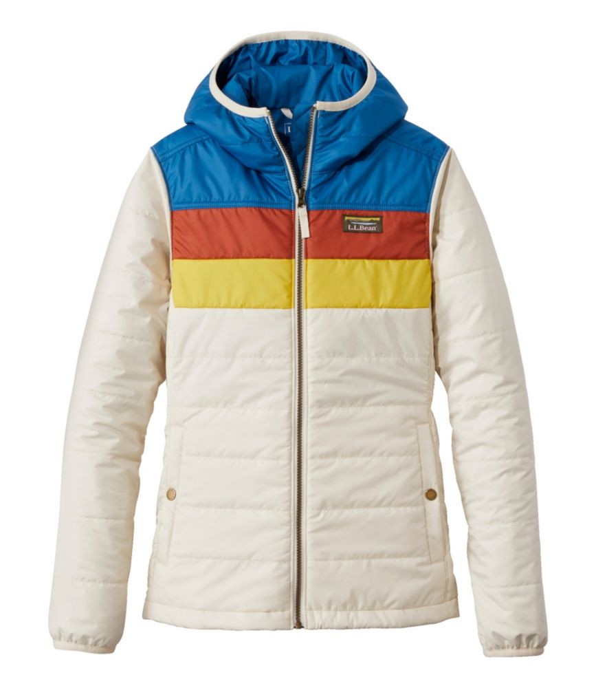 Women's Mountain Classic Puffer Hooded Jacket, Colorblock | Insulated Jackets at L.L.Bean | L.L. Bean