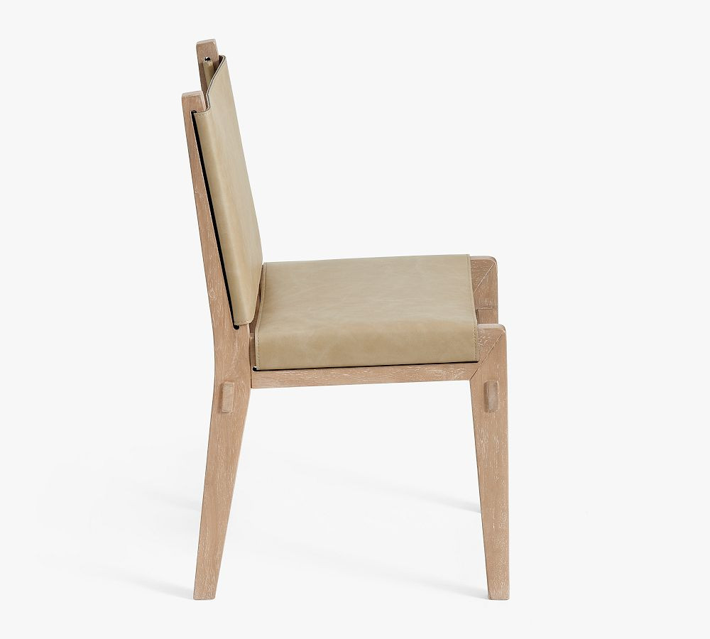 Noe Leather Sling Dining Chair | Pottery Barn (US)