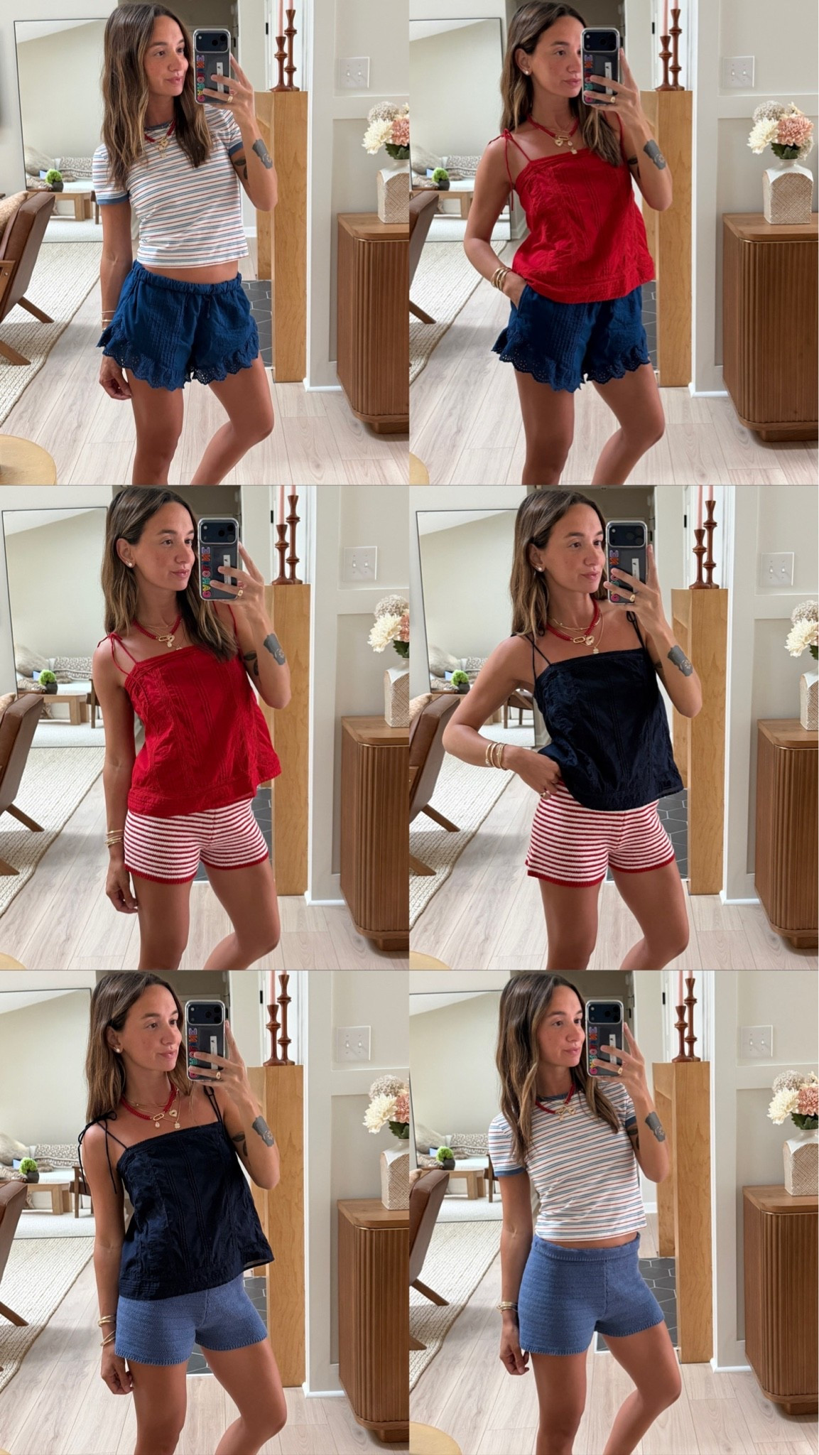 Abercrombie mix and match! 6 pieces, endless outfits! Wearing XS in everything except small in baby tee! 

#abercrombiepartner @abercrombie