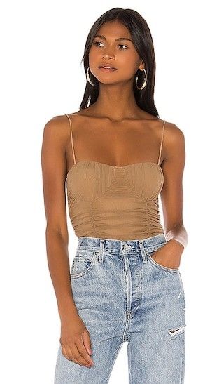 Albany Bodysuit in Taupe Brown | Revolve Clothing (Global)