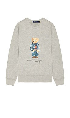 Polo Ralph Lauren Bear Sweatshirt in F24 Andover Heather Bear from Revolve.com | Revolve Clothing (Global)