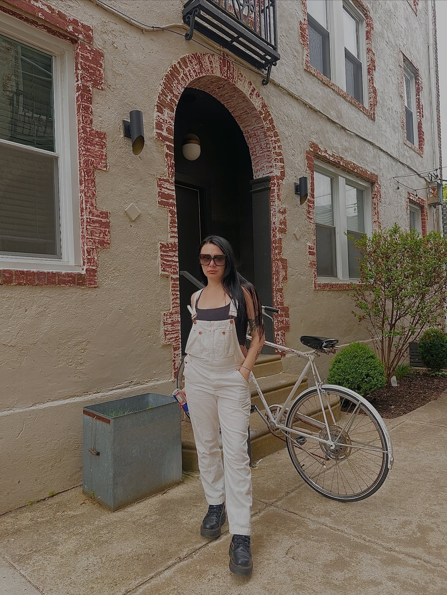 trouble
i love overalls! these are thrifted free people! tagging my accessories 

#LTKootd