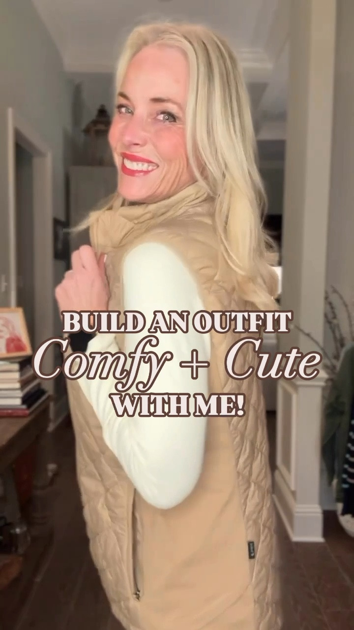 Build an Outfit with Me: Comfy + Cute Edition! ✨ Getting dressed doesn’t have to be complicated—here’s my simple 3-step formula for a casual, comfy outfit you’ll love:

1️⃣ Start with the basics: I’m layering fleece-lined yoga pants and a white long-sleeve tee for a cozy foundation. 2️⃣ Add warmth + style: A vest or jacket is the perfect layering piece to keep warm while looking chic. 3️⃣ Finish with sneakers: Comfy fashion sneakers pull the whole look together while keeping things practical.

It’s the easiest way to create a functional yet stylish outfit for everyday wear. What’s your go-to comfy look? 🖤

#OOTD #ComfyAndCute #MidlifeStyle #EverydayFashion #StyleMadeEasy 

#LTKCyberWeek #LTKOver40 #LTKHoliday