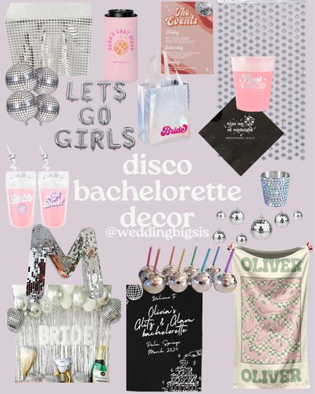 I love the disco trend🪩 These are some decor ideas for a disco-themed Bachelorette party🤍🎉 



Hi I’m Lauren your wedding big sis! I have always loved shopping and helping friends and followers find outfits for different occasions, but I have a special love for wedding attire, gifts, and decor! Follow along for all things wedding💍 & let me know what you want to see next!💜

Cover Photo Source: @kamrinoel via Pinterest

#weddingdecor #Bachdecor #Bachelorettedecor #discodecor disco Bach, Bach party ideas, bach party inspo, party planning, maid on honor, wedding disco, disco decor

#LTKwedding
