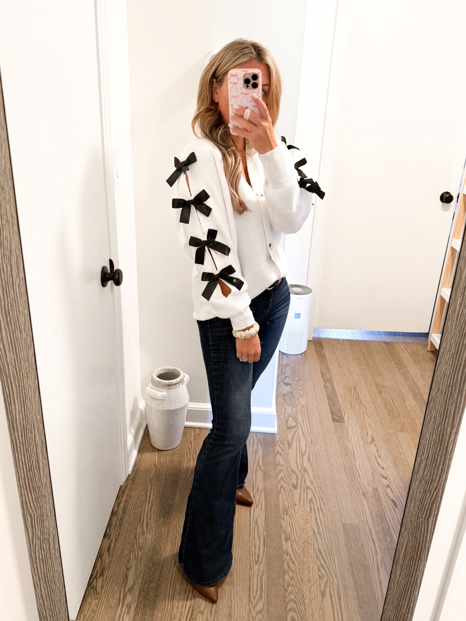 Now sweater Amazon flat jeans brown booties
