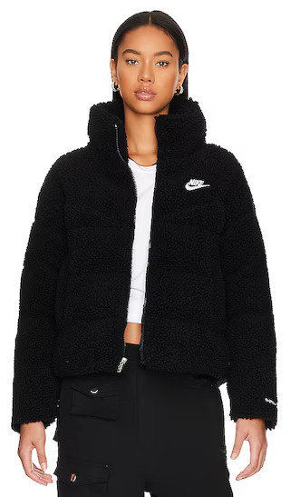 NSW Fleece Jacket in Black & White | Revolve Clothing (Global)