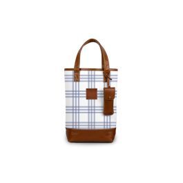 Westport Wine Tote - Leather Patch | Barrington Gifts