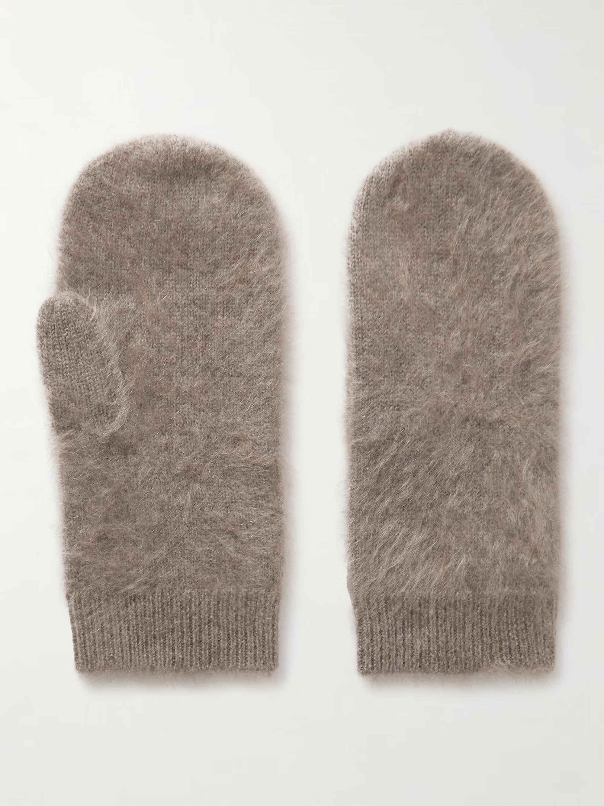 Brushed-cashmere mittens | NET-A-PORTER (US)