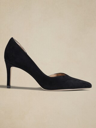 Suede d'Orsay Pump | Banana Republic Factory