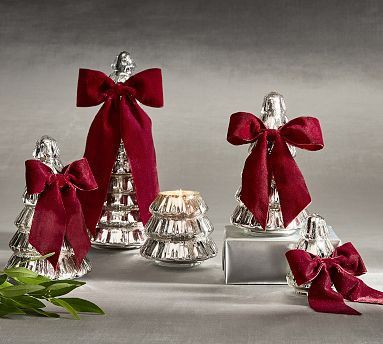 Silver Lidded Christmas Tree Candle - Balsam Fir Vetiver | Pottery Barn (US)
