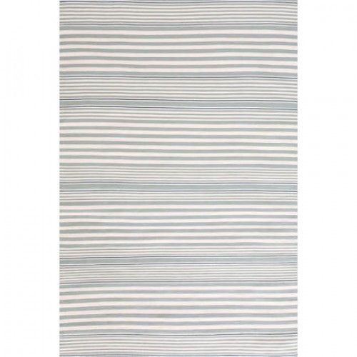 Dash Albert Rugby Stripe Light Blue Indoor/Outdoor Rug 2.5x8 - Stripe | Gracious Style