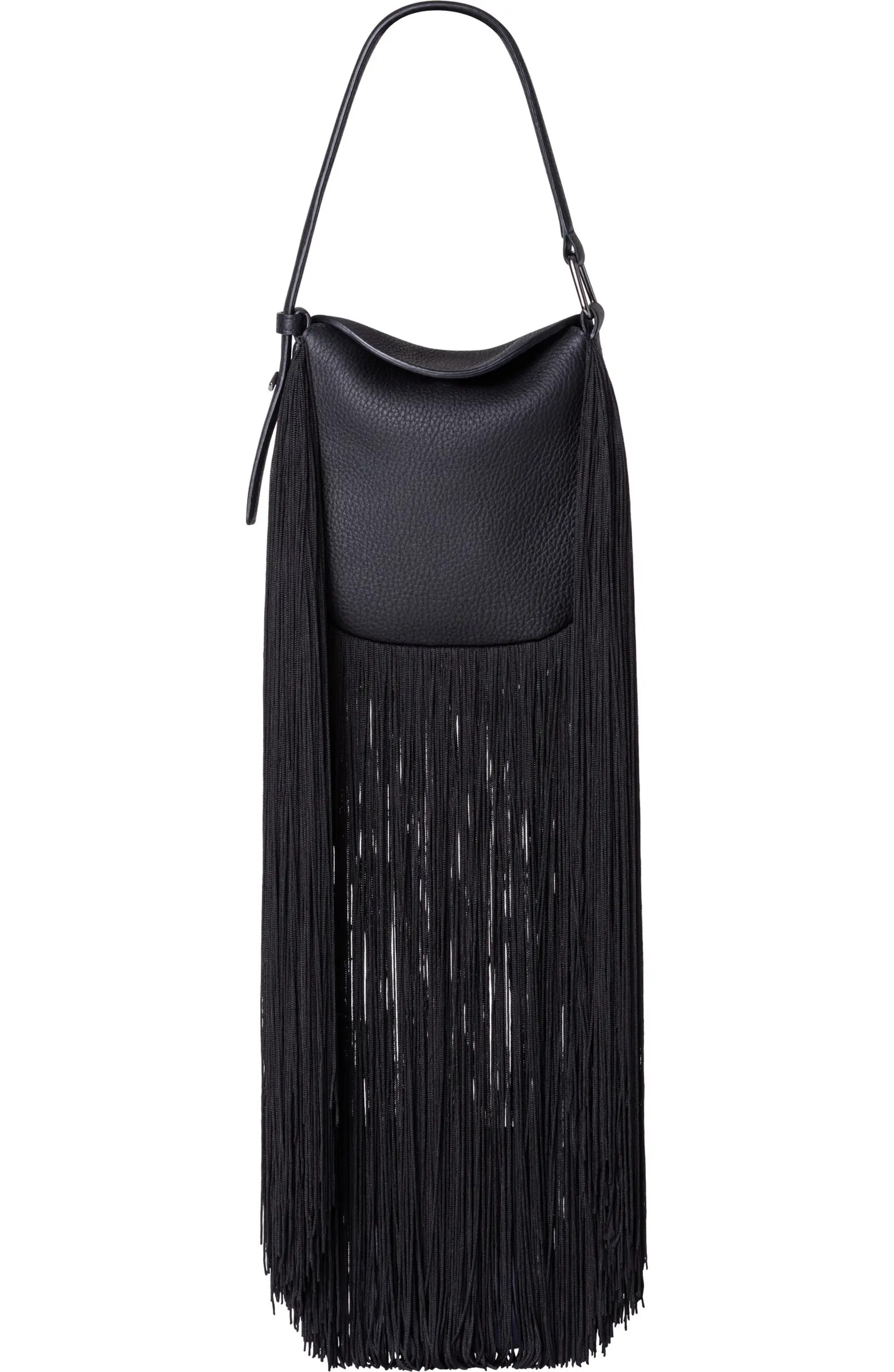 Mini Anna Fringe Leather Hobo Bag | Nordstrom