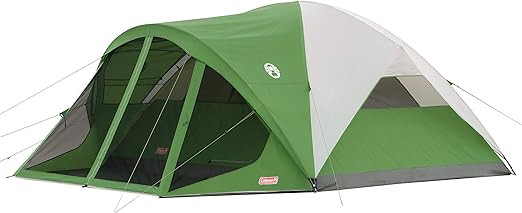 Coleman Dome Tent with Screen Room | Evanston Camping Tent with Screened-In Porch | Amazon (US)