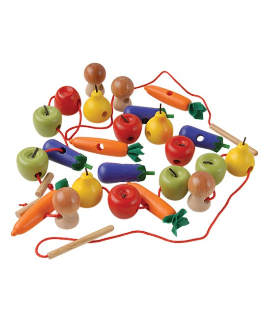 Constructive Playthings Early Development Toys - Threading Fruits & Veggies | Zulily