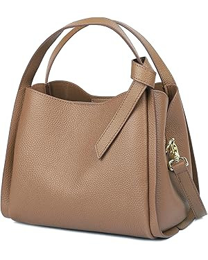 Bucket Bags for Women, Genuine Leather Handbags Small Crossbody Purses, Shoulder Bags with an Adj... | Amazon (US)