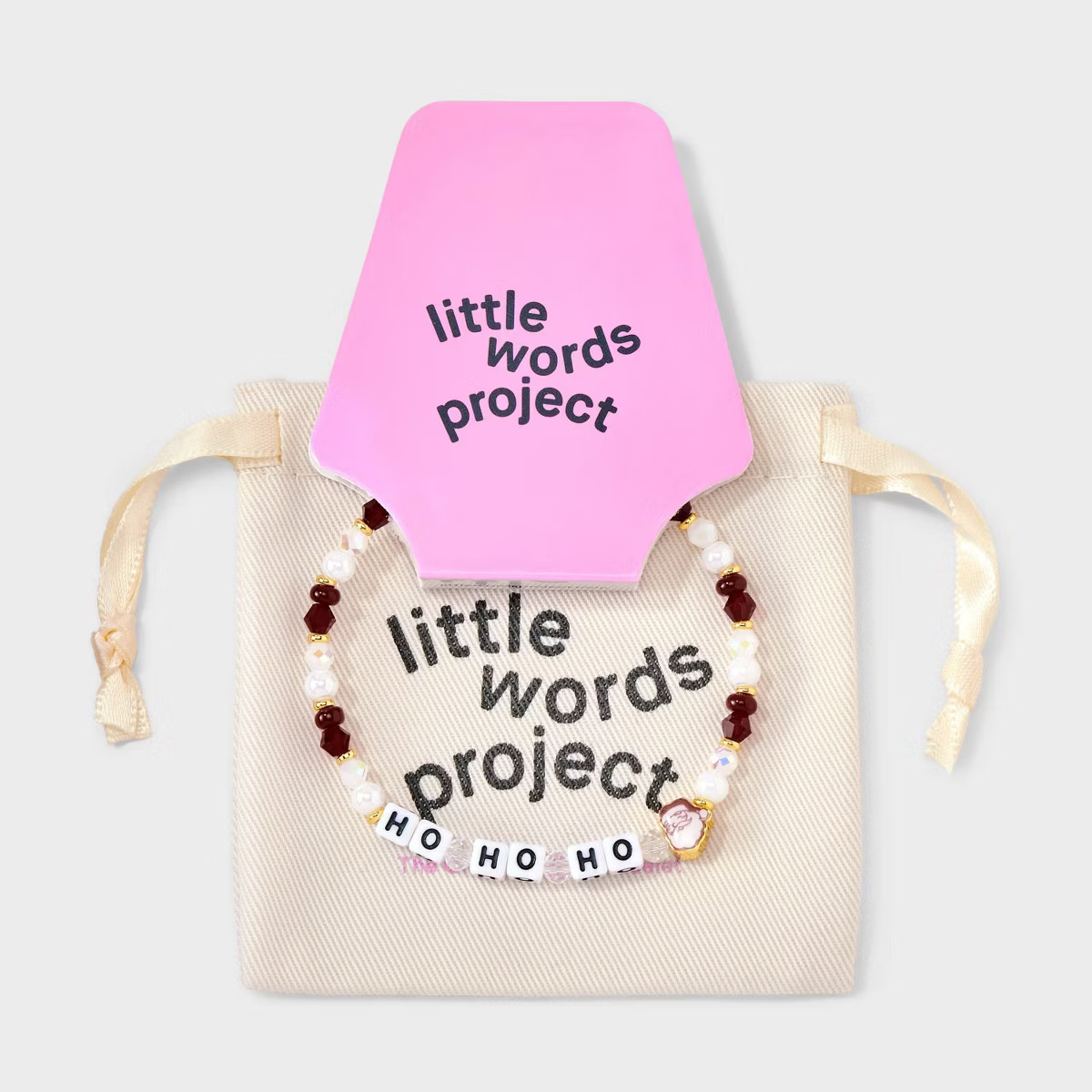 Little Words Project "Ho Ho Ho" Beaded Bracelet - Santa Sparkle | Target