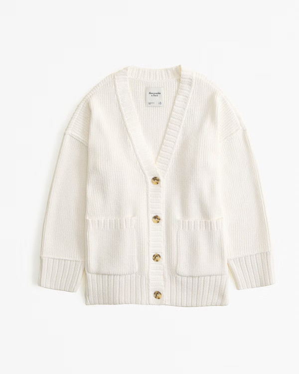 Long-Length Chenille Cardigan | Abercrombie & Fitch (US)