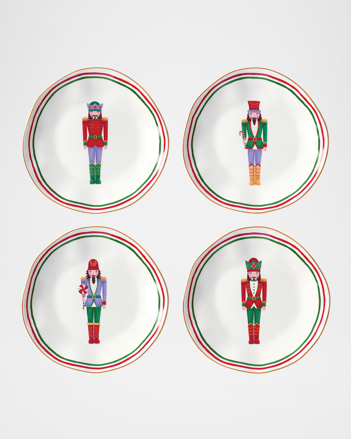 Nutcracker Dinnerware Accent Plates, Set of 4 | Horchow