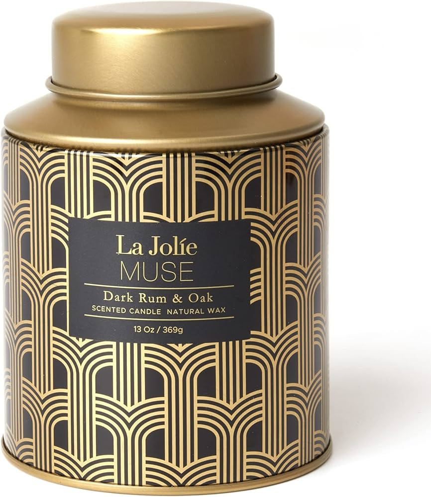 LA JOLIE MUSE Candles for Men, Rum Oak Scented Candles, Men Candles for Home Scented, 13oz Large ... | Amazon (US)