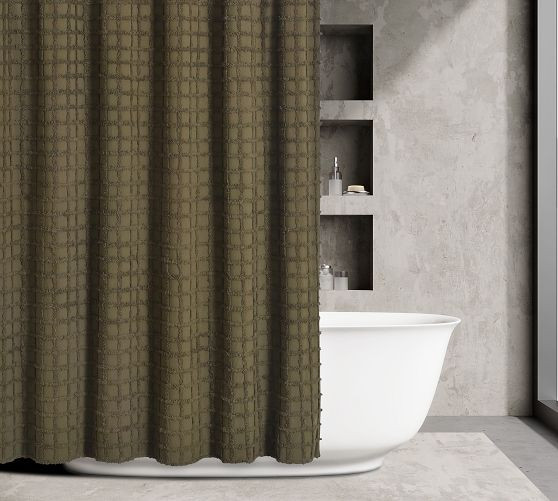 Arlette Cotton Shower Curtain | Pottery Barn (US)